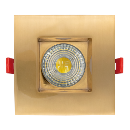 Luxrite LR24978 4" Regressed 5CCT Interchangeable Brass Finish Trim