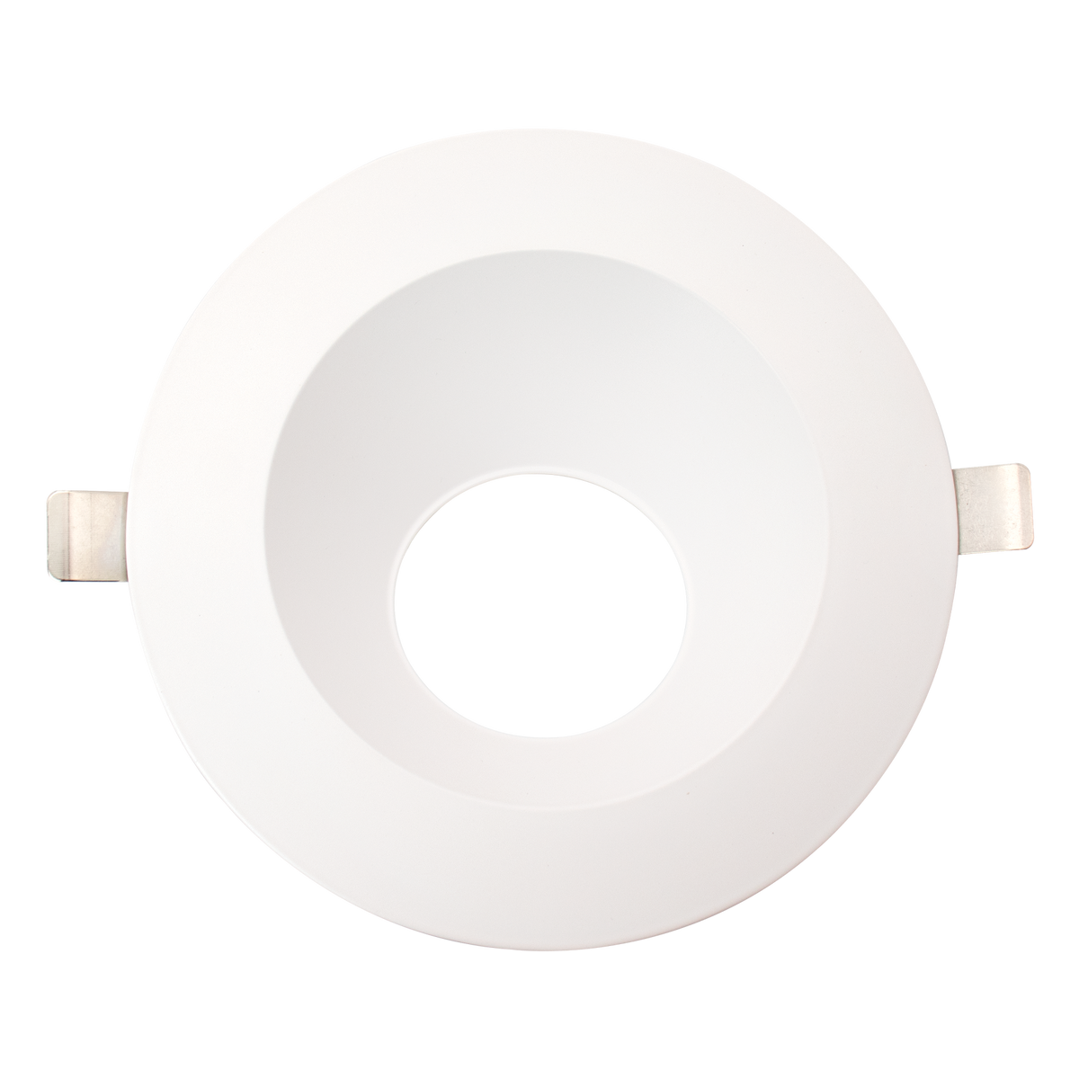 Luxrite LR24988 6" Round Wall Washer Trim Replacement - White Finish
