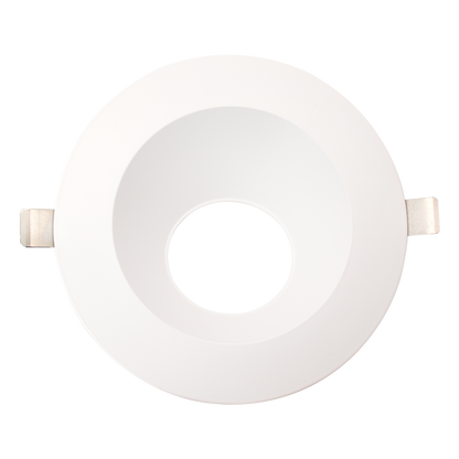 Luxrite LR24988 6" Round Wall Washer Trim Replacement - White Finish