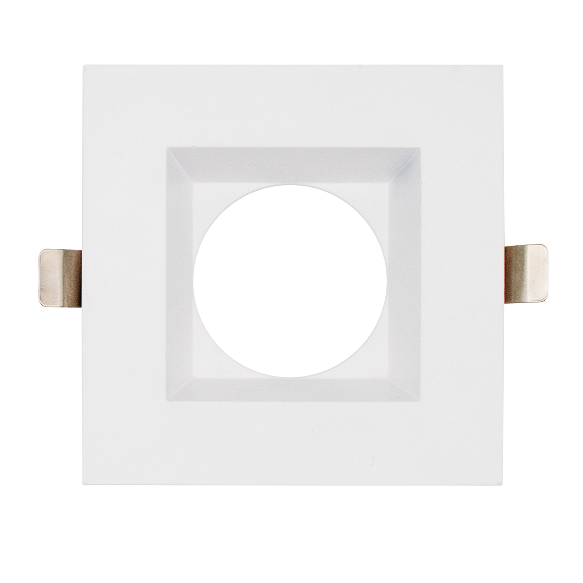 Luxrite LR24994 5" Square Trim Replacement - White Finish