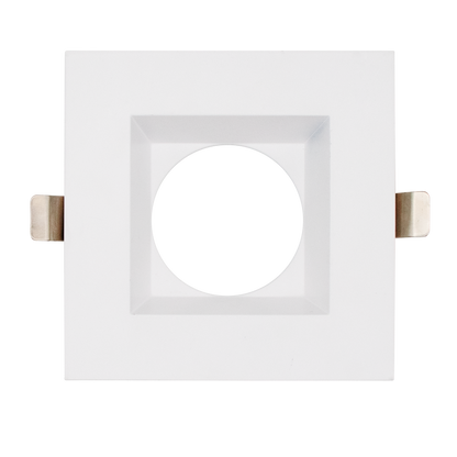 Luxrite LR24994 5" Square Trim Replacement - White Finish