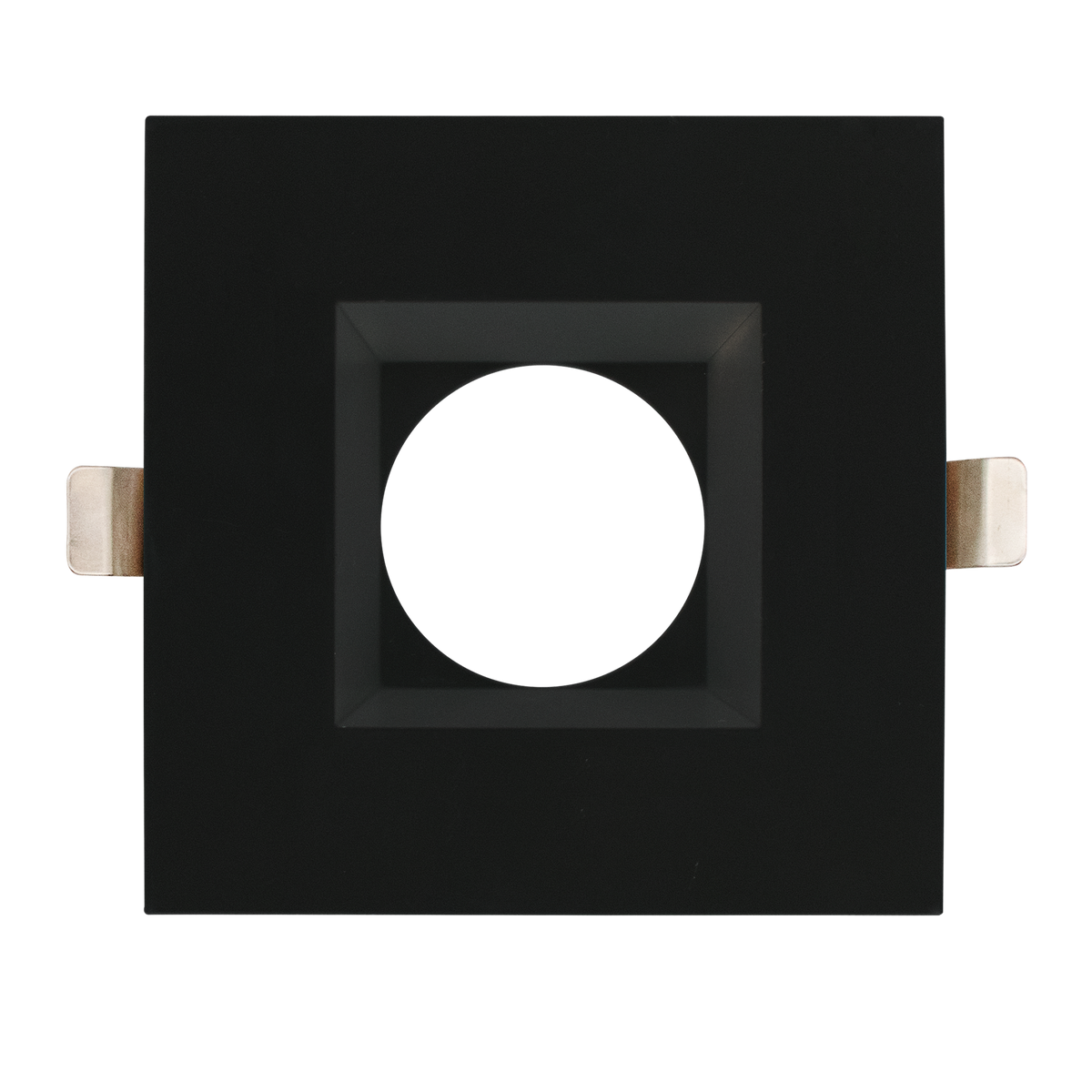 Luxrite LR24999 6" Square Trim Replacement - Black Finish