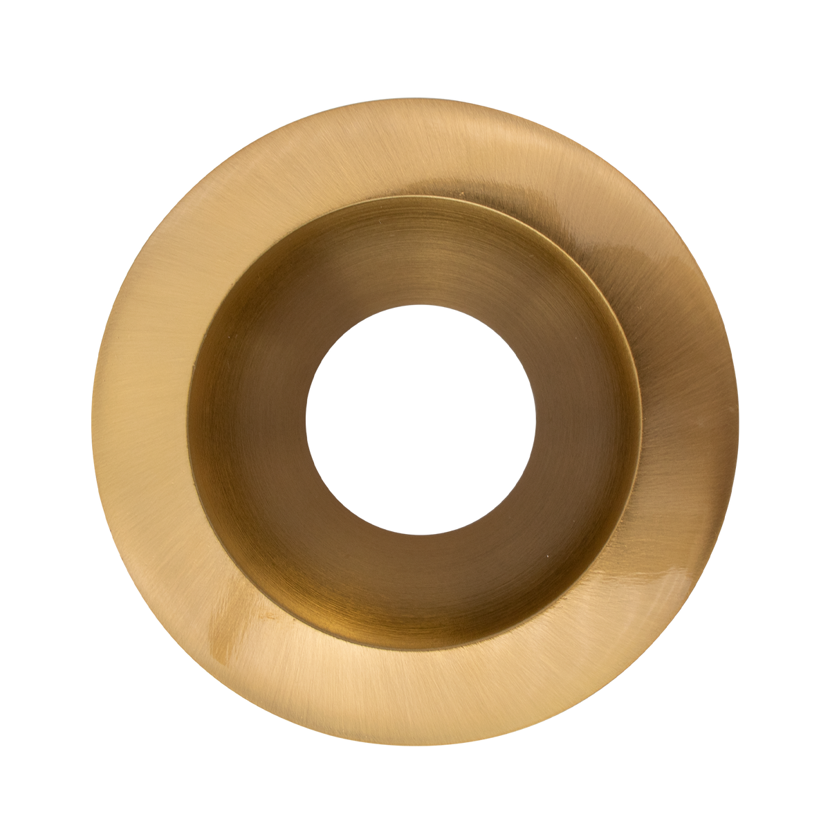 Luxrite LR25027 2" Interchangeable Trim - Round Brass Finish