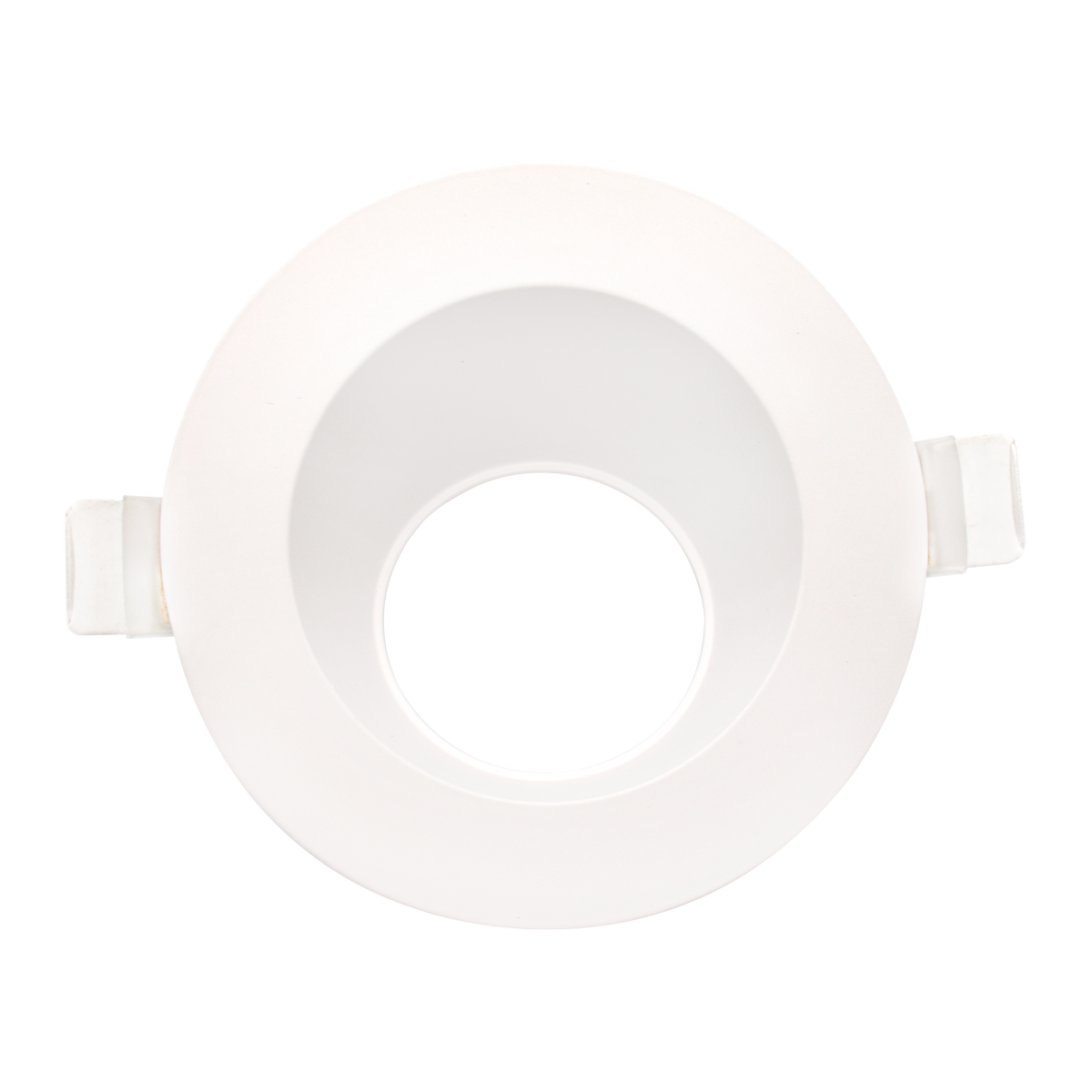 Luxrite LR25098 3" Regressed Round Wall Washer Trim - White Finish