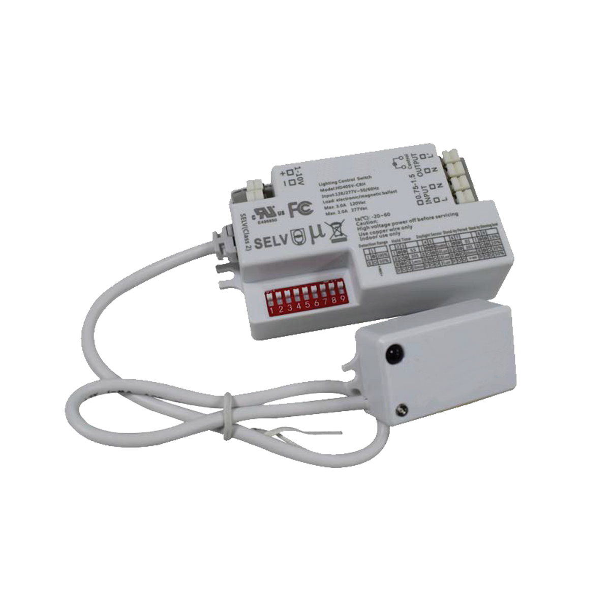 Luxrite LR25190 Microwave BiLevel 120-277VAC , 0-10V Motion Sensor
