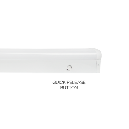 Luxrite LR25225 4' Quick Release Slim Linear Fixture - 3CCT & Wattage Selectable High Output