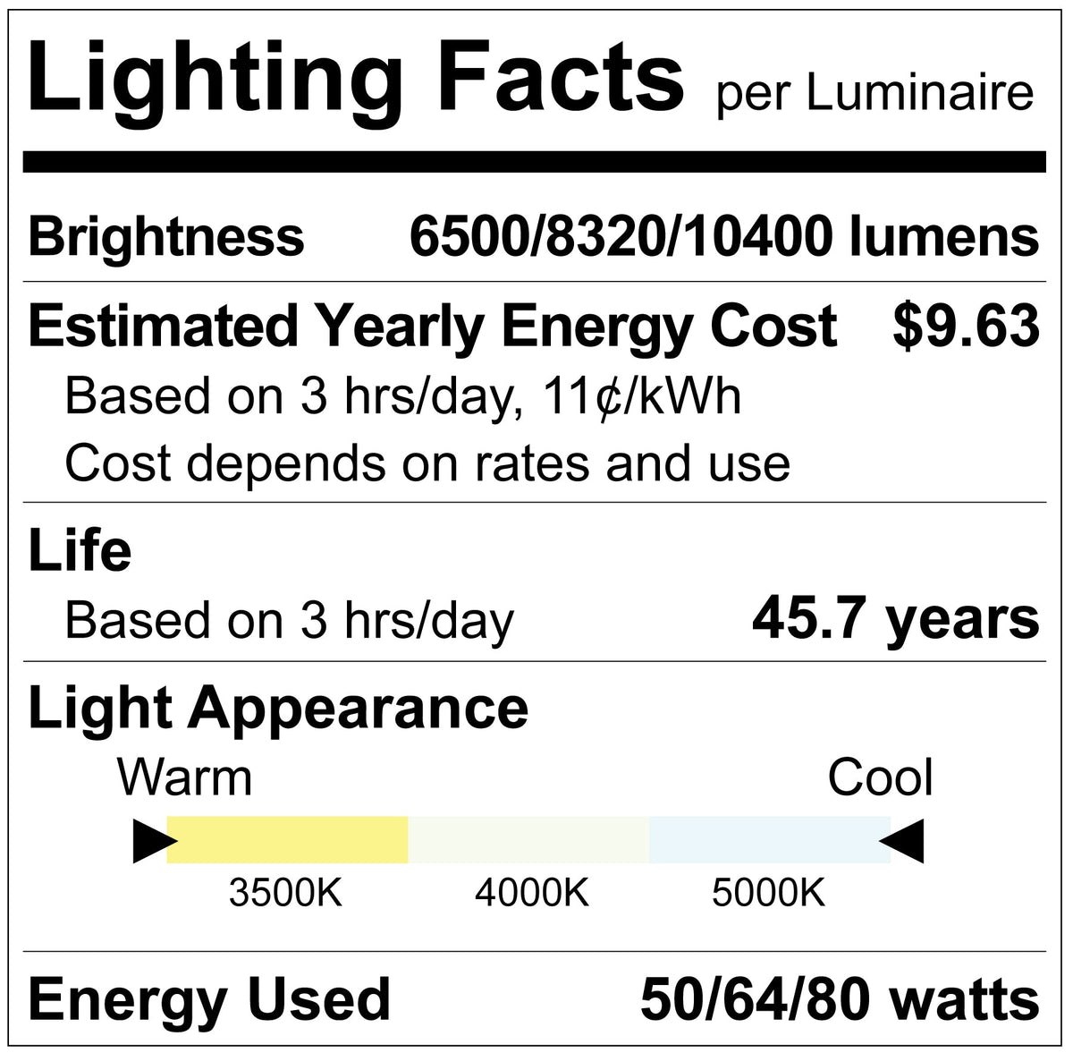 Luxrite LR25227+MS 8' Quick Release Slim Linear Fixture - 3CCT & Wattage Selectable High Output +ms
