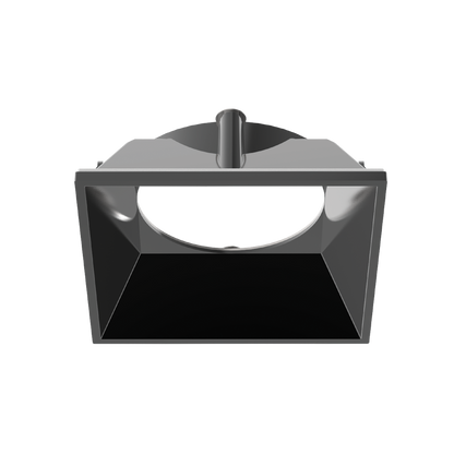 Luxrite LR25259 3" Architectural Module Chrome Black Reflector Replacement - Square