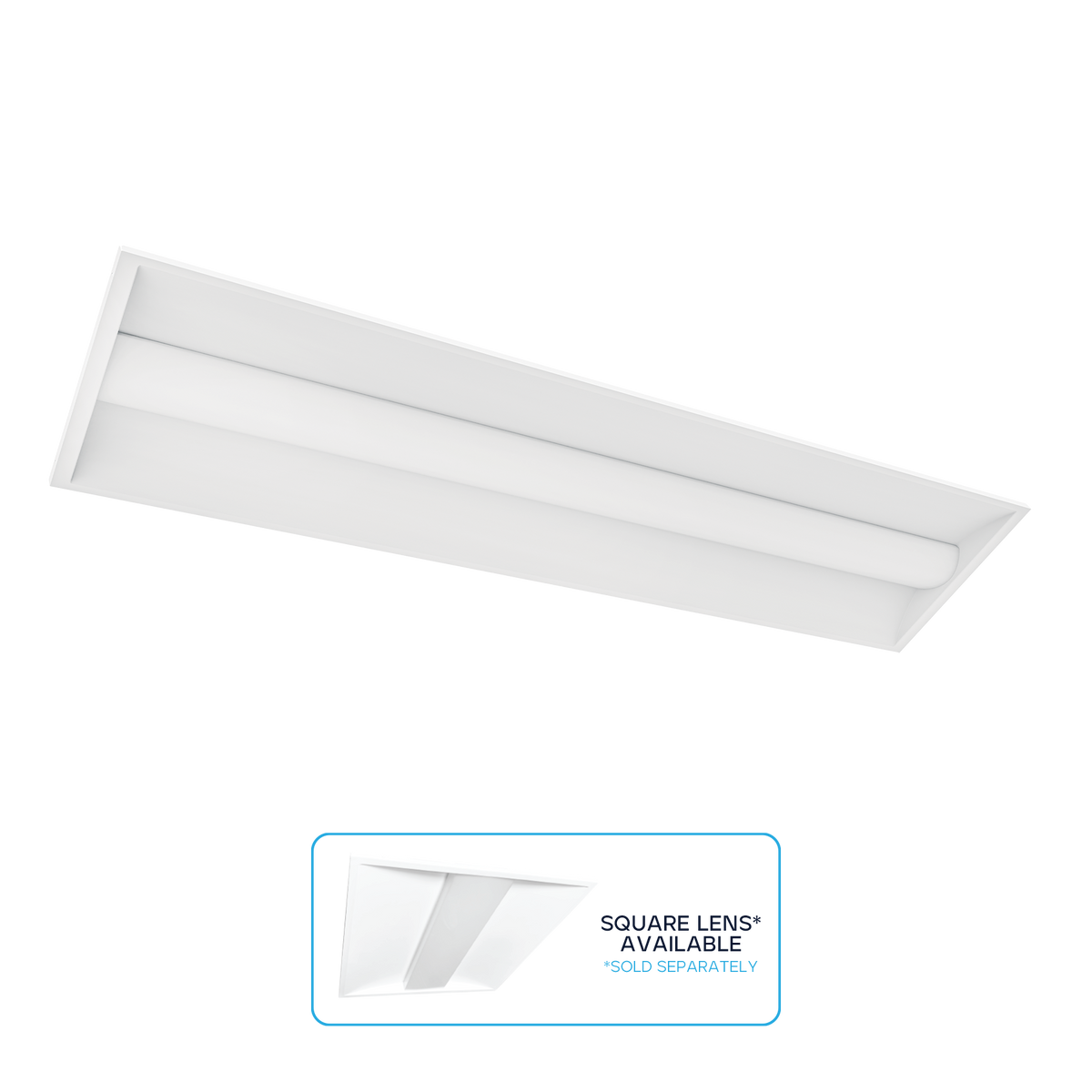 Luxrite LR25313 1X4 Center-basket Troffer 5CCT & 5 Wattage Selectable