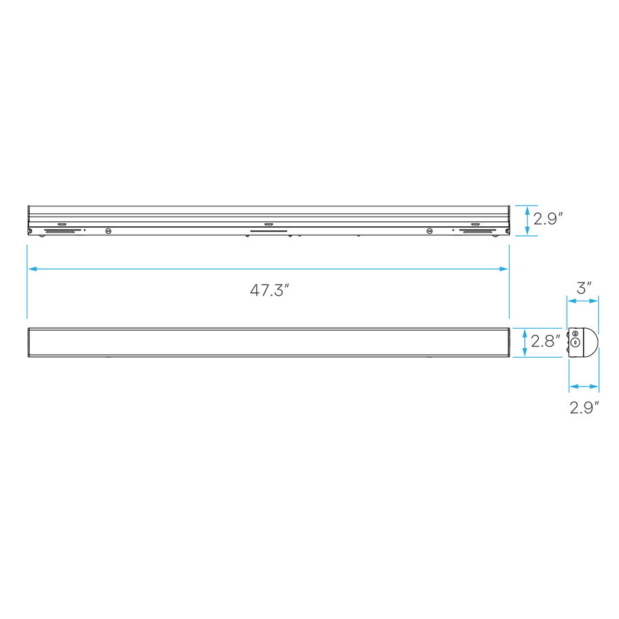 4' HIGH OUTPUT LINEAR FIXTURE SENSOR READY - 5CCT & 4 WATTAGE SELECTABLE