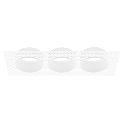 Luxrite LR25404 2" Trimless - 3 Head Plaster Frame