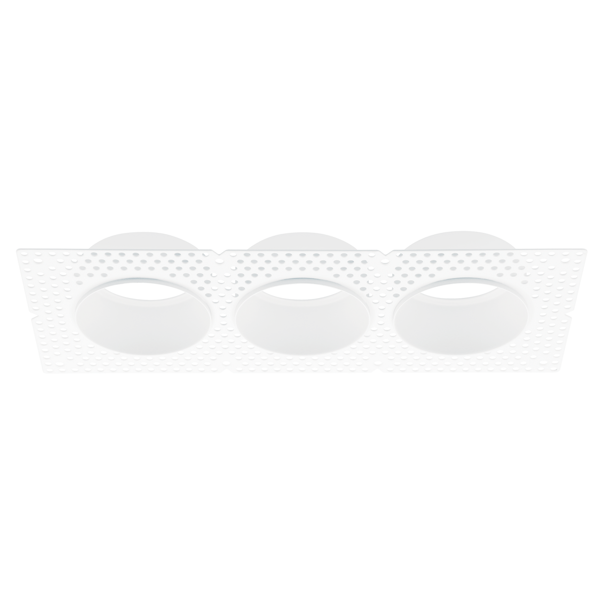 Luxrite LR25407 4" Trimless - 3 Head Plaster Frame