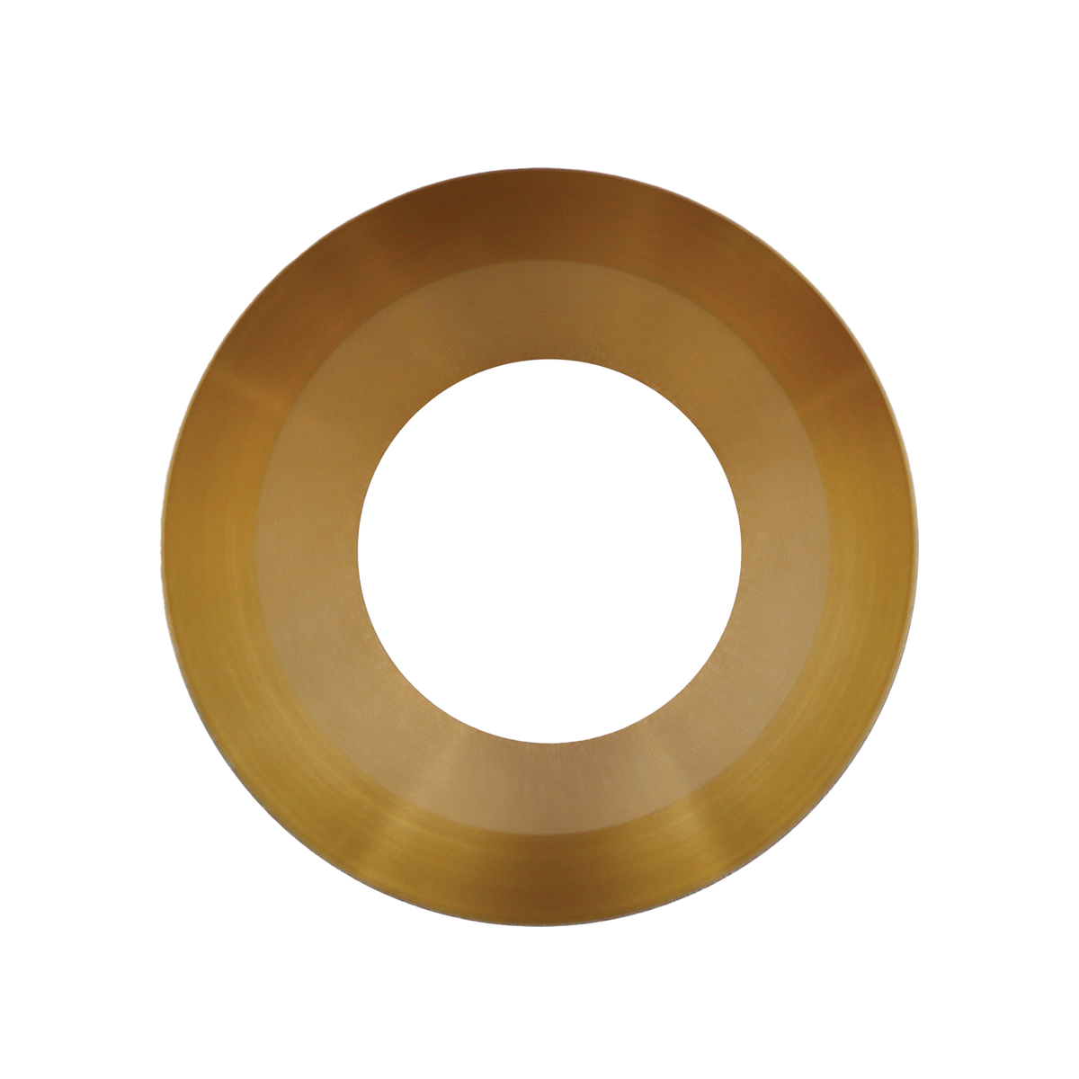 Luxrite LR25416 3" Regressed Trimless Push N' Lock Spotlight Snoot - Brass Finish