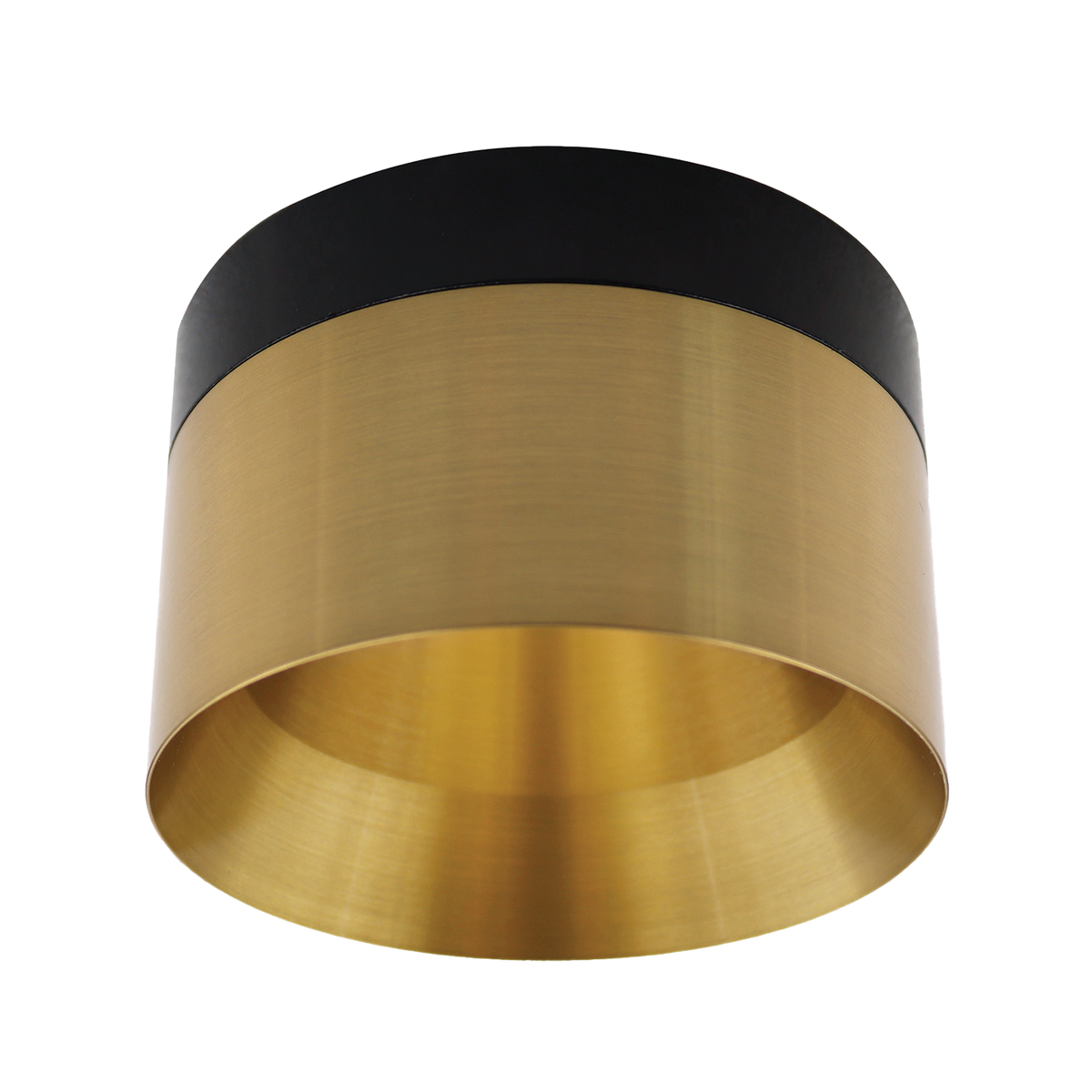 Luxrite LR25416 3" Regressed Trimless Push N' Lock Spotlight Snoot - Brass Finish