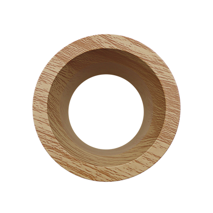 Luxrite LR25417 3" Regressed Trimless Push N' Lock Spotlight Snoot - Wood Finish