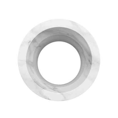 Luxrite LR25418 3" Regressed Trimless Push N' Lock Spotlight Snoot - Marble Finish