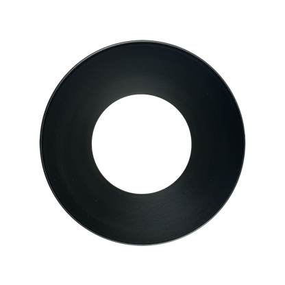 Luxrite LR25421 1" Regressed Trimless Push N' Lock Spotlight Trim Replacement - Black Finish