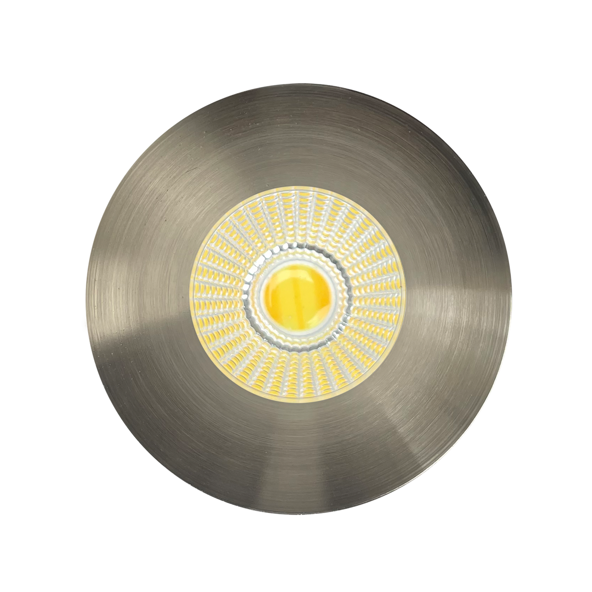 Luxrite LR25422 1" Regressed Trimless Push N' Lock Spotlight Trim Replacement - Brushed Nickel