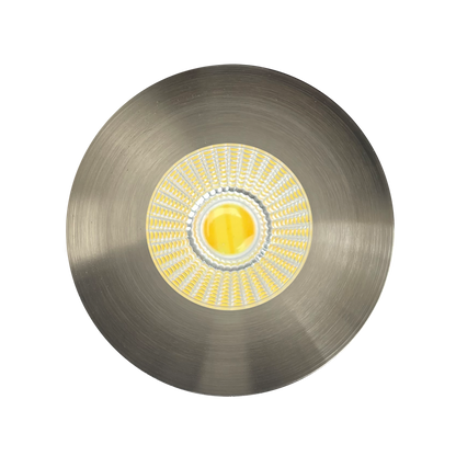 Luxrite LR25422 1" Regressed Trimless Push N' Lock Spotlight Trim Replacement - Brushed Nickel