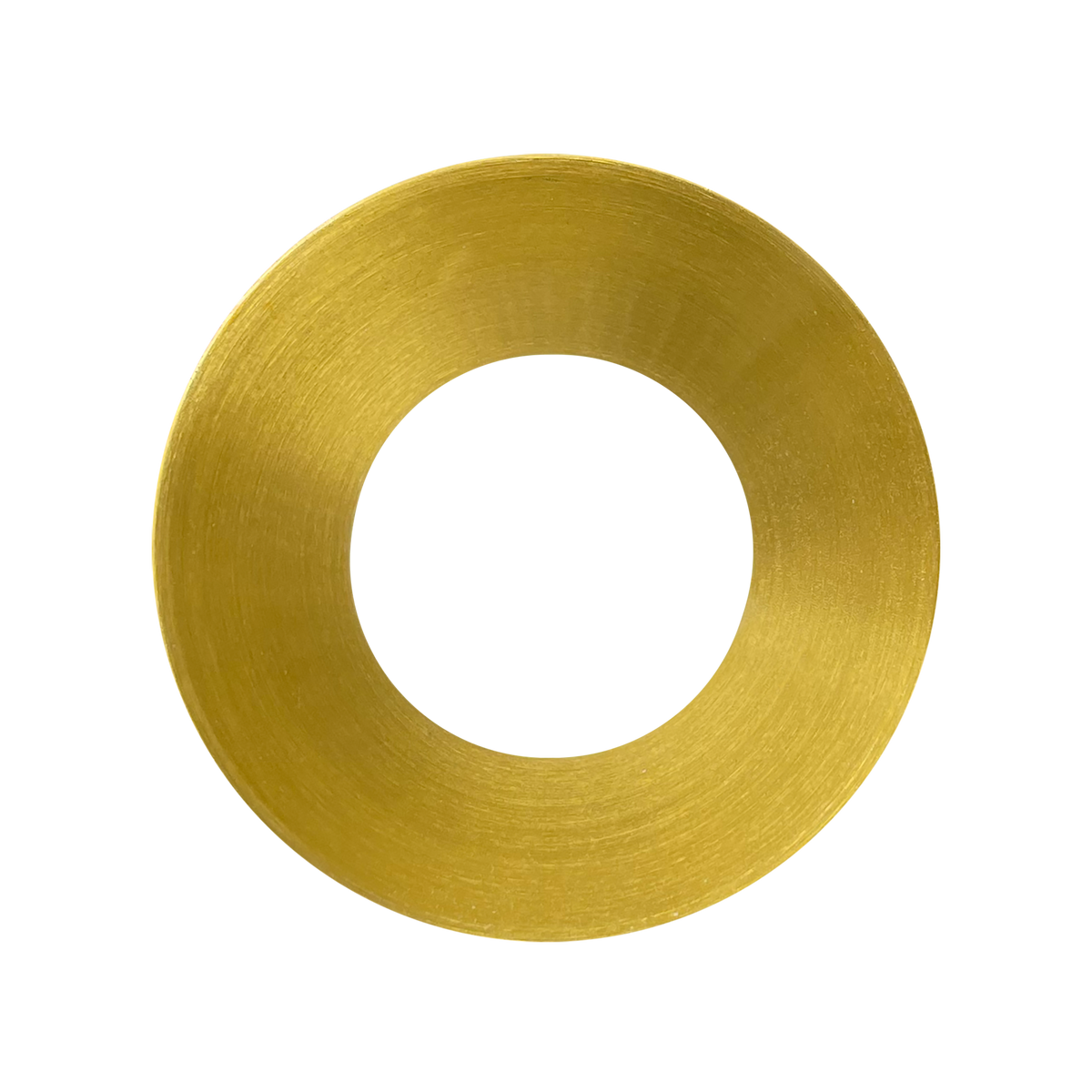 Luxrite LR25423 1" Regressed Trimless Push N' Lock Spotlight Trim Replacement - Brass Finish
