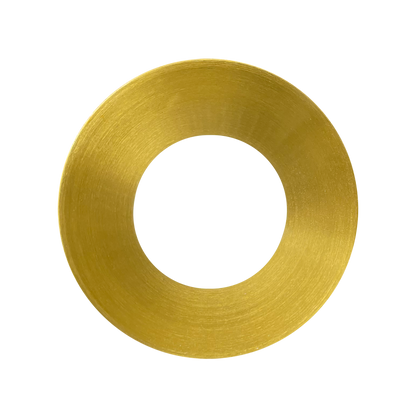 Luxrite LR25423 1" Regressed Trimless Push N' Lock Spotlight Trim Replacement - Brass Finish