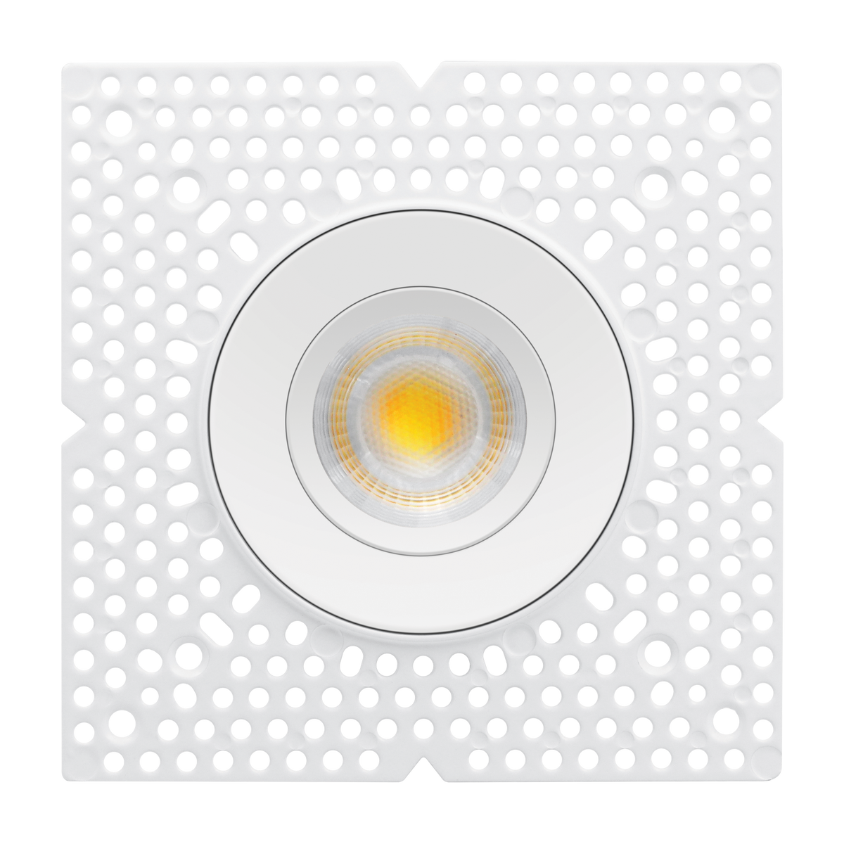 Luxrite LR25434 20W 4" Gimbal Push N' Lock Trimless Spotlight - CCT Selectable Dual Dimming/universal Voltage