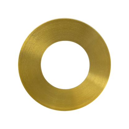 Luxrite LR25435 3" Regressed Trimless Push N' Lock Spotlight Trim Replacement - Brass Finish