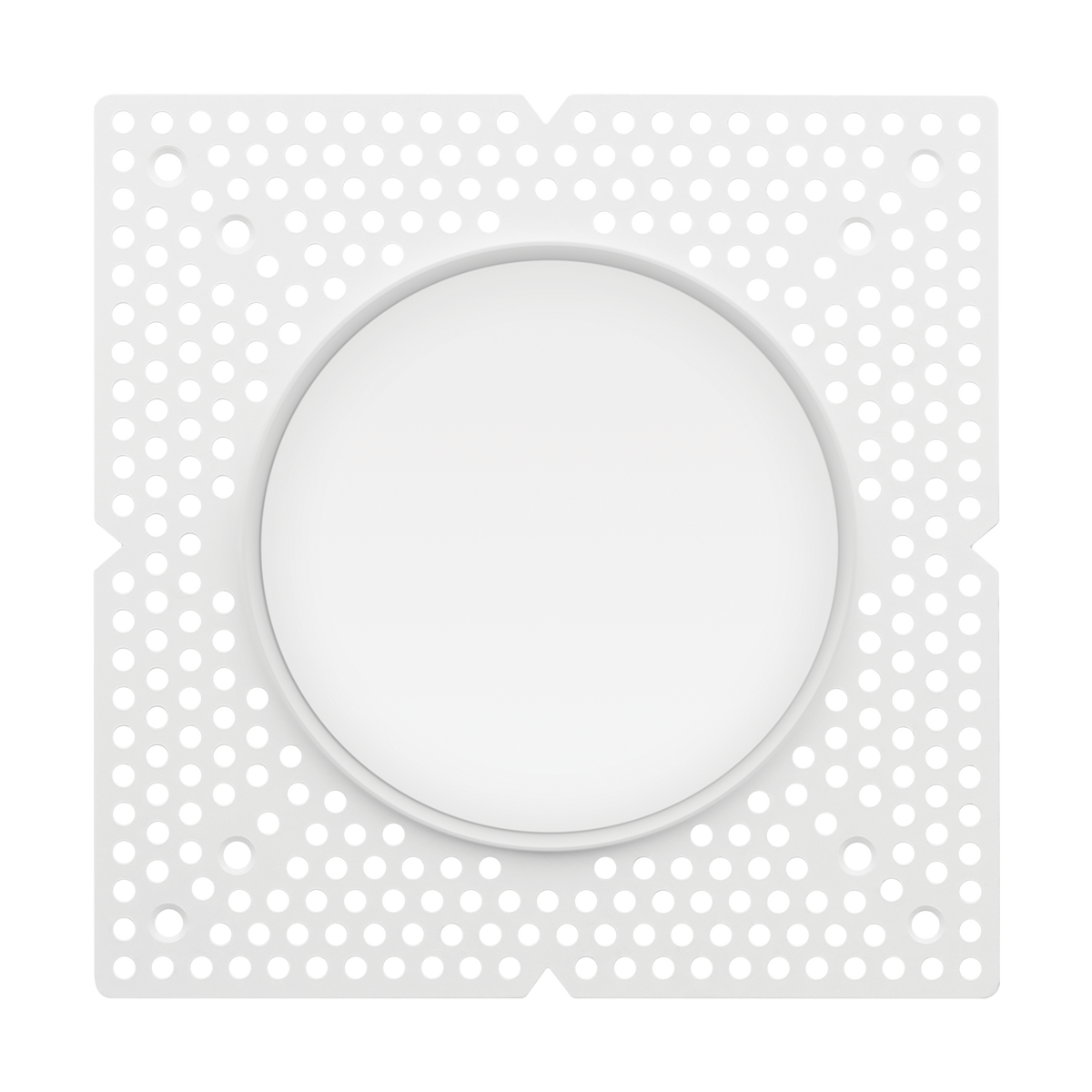 Luxrite LR25438 25W 4" Regressed Trimless Push N' Lock Spotlight - CCT Selectable Universal Voltage/dual Dimming/universal Voltage Round
