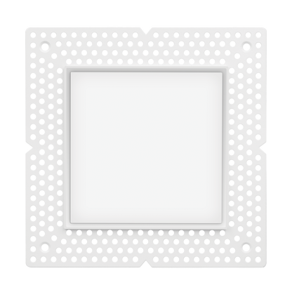Luxrite LR25439 25W 4" Regressed Trimless Push N' Lock Spotlight - CCT Selectable Universal Voltage/dual Dimming/universal Voltage Square