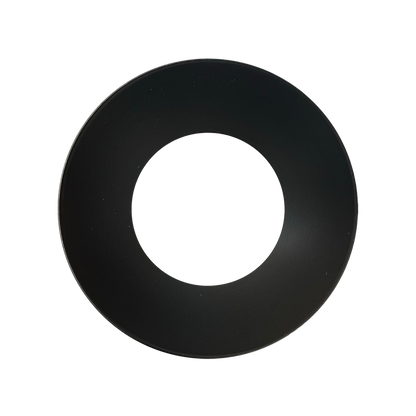 Luxrite LR25444 3" Regressed Trimless Push N' Lock Spotlight Trim Replacement - Black Finish