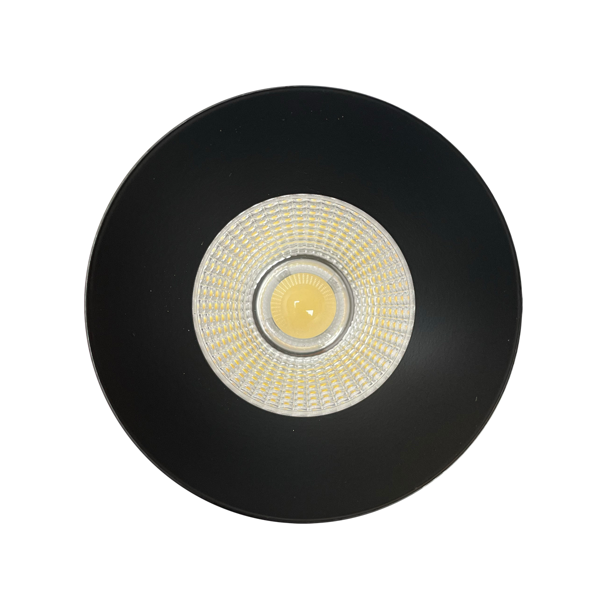 Luxrite LR25444 3" Regressed Trimless Push N' Lock Spotlight Trim Replacement - Black Finish