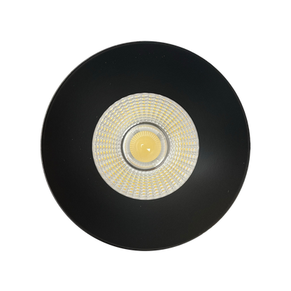 Luxrite LR25444 3" Regressed Trimless Push N' Lock Spotlight Trim Replacement - Black Finish