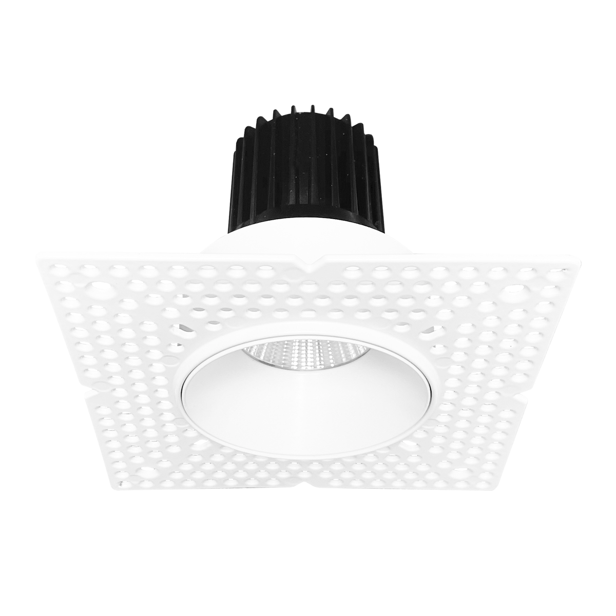 Luxrite LR25445 12W 2" Regressed Trimless Push N' Lock Spotlight - CCT Selectable Dual Dimming/universal Voltage 38º