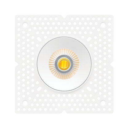 Luxrite LR25445 12W 2" Regressed Trimless Push N' Lock Spotlight - CCT Selectable Dual Dimming/universal Voltage 38º