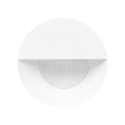 Luxrite LR25448 3" Regressed Trimless Push N' Lock Spotlight Wall Washer Trim - White Finish