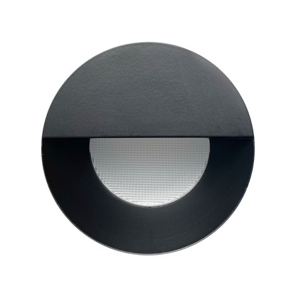 Luxrite LR25449 3" Regressed Trimless Push N' Lock Spotlight Wall Washer Trim - Black Finish