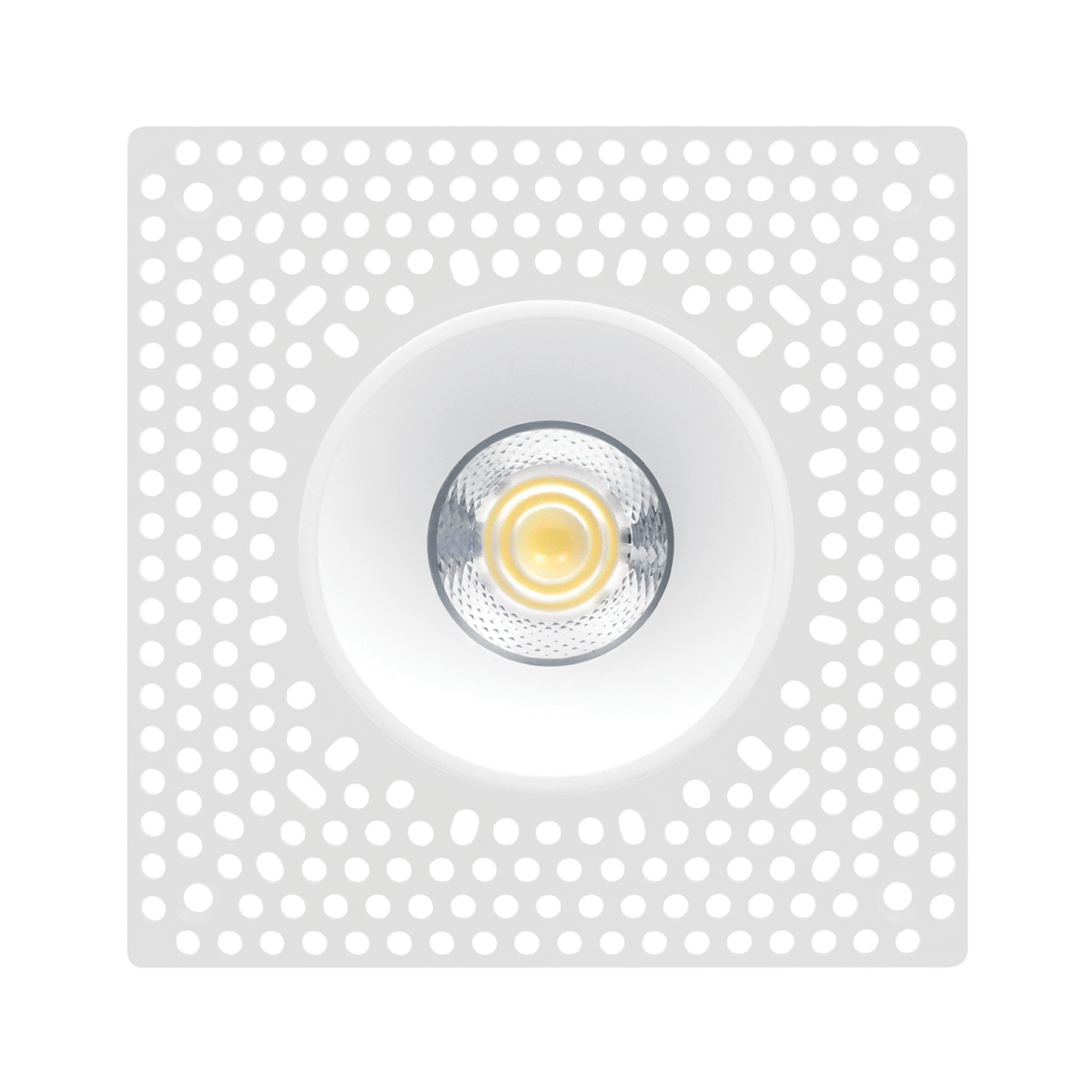 Luxrite LR25450 15W 3" Regressed Trimless Push N' Lock Spotlight - CCT Selectable Dual Dimming/universal Voltage