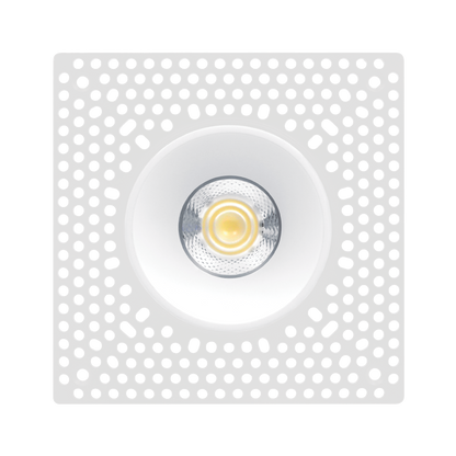 Luxrite LR25450 15W 3" Regressed Trimless Push N' Lock Spotlight - CCT Selectable Dual Dimming/universal Voltage