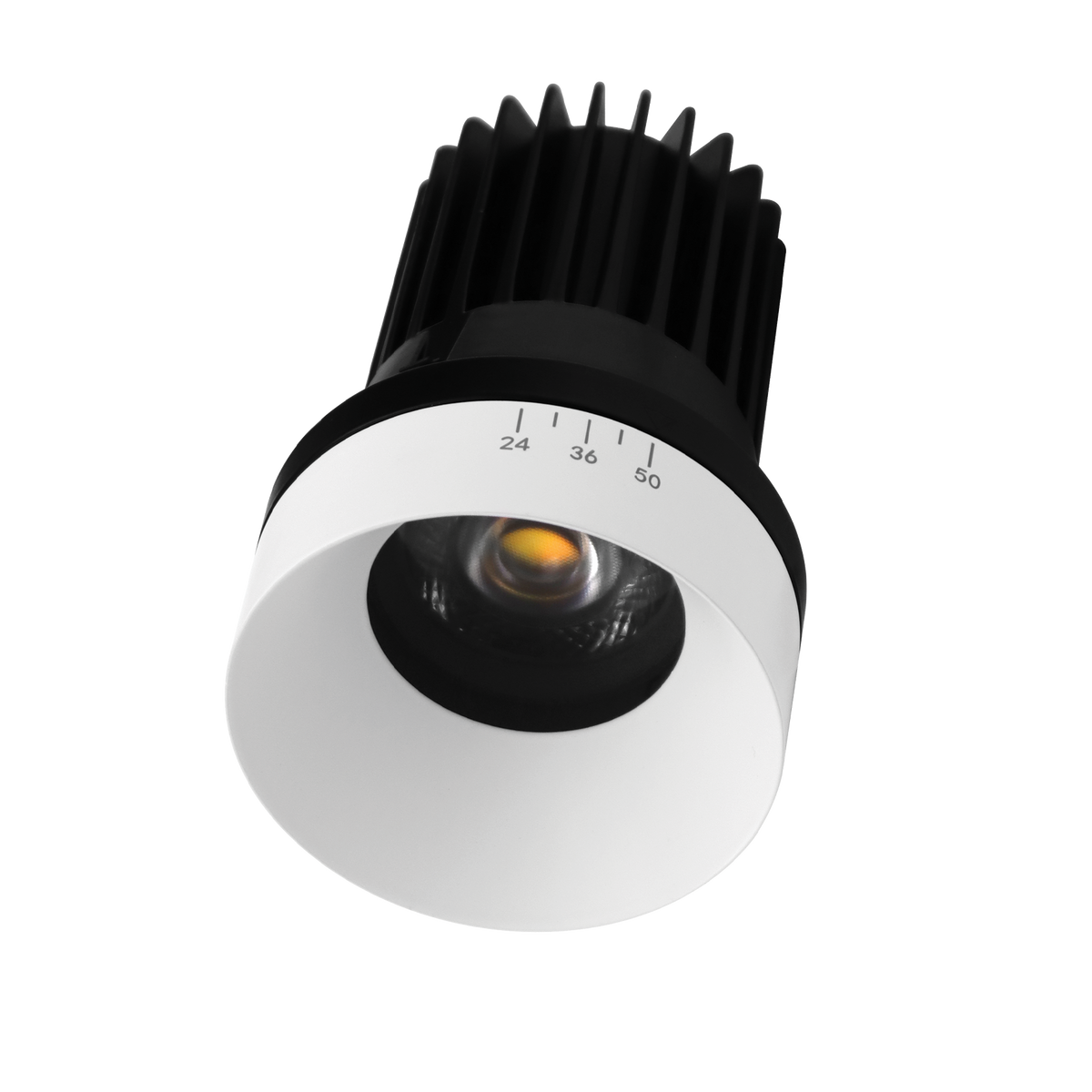 Luxrite LR25453 15W 3" Regressed Trimless Push N' Lock Zoomable Spotlight - CCT Selectable Dual Dimming/universal Voltage