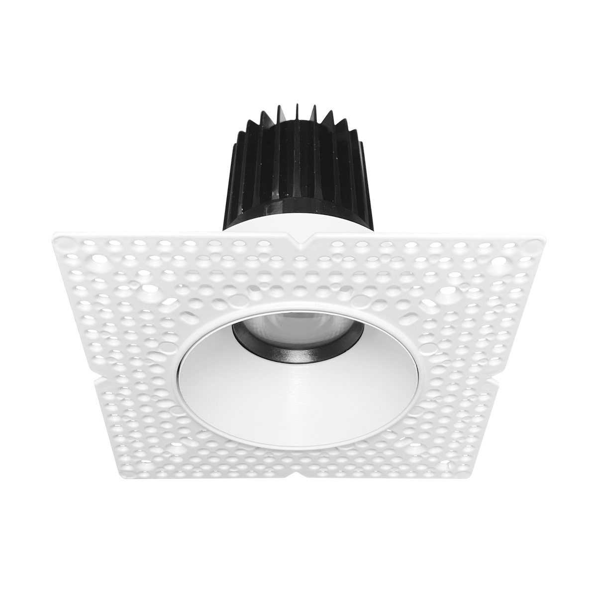 Luxrite LR25453 15W 3" Regressed Trimless Push N' Lock Zoomable Spotlight - CCT Selectable Dual Dimming/universal Voltage