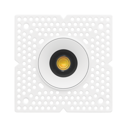 Luxrite LR25453 15W 3" Regressed Trimless Push N' Lock Zoomable Spotlight - CCT Selectable Dual Dimming/universal Voltage