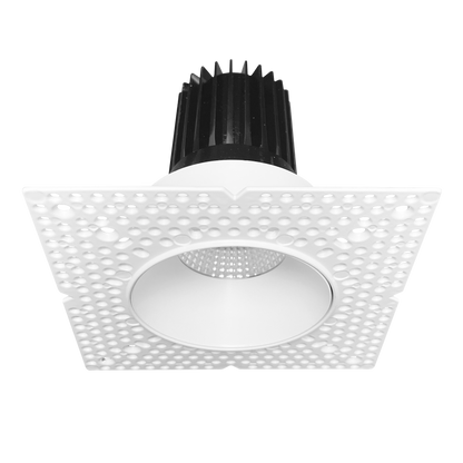 Luxrite LR25455 15W 3" Regressed Trimless Push N' Lock Spotlight - CCT Selectable Dual Dimming/universal Voltage 60º