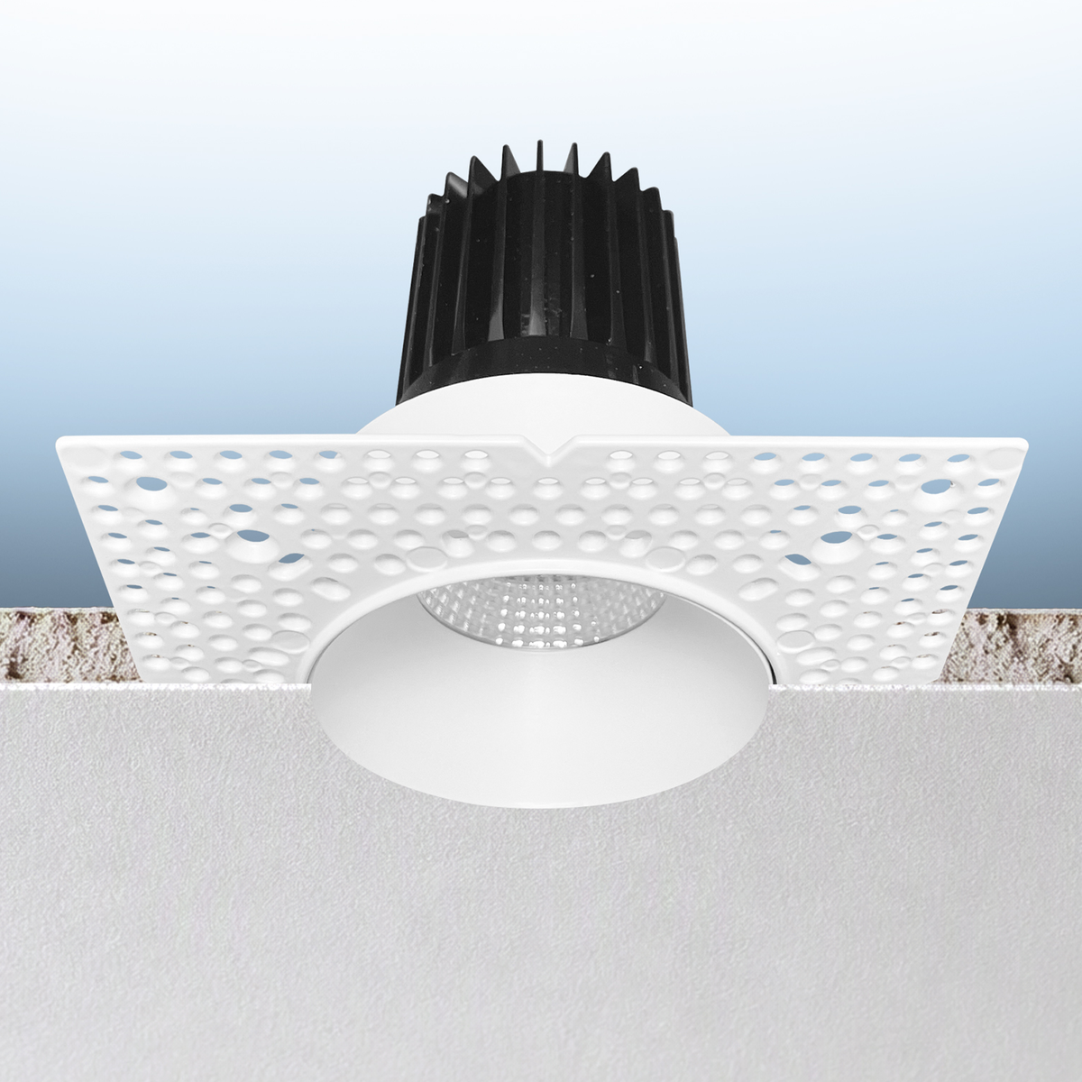 Luxrite LR25455 15W 3" Regressed Trimless Push N' Lock Spotlight - CCT Selectable Dual Dimming/universal Voltage 60º