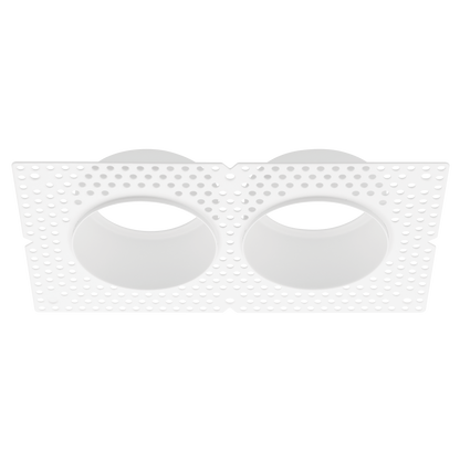 Luxrite LR25457 3" Trimless - 2 Head Plaster Frame