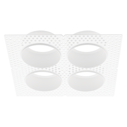 Luxrite LR25459 3" Trimless - 4 Head Plaster Frame