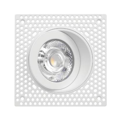 Luxrite LR25462 20W 4" Floating Gimbal Push N' Lock Trimless Spotlight - CCT Selectable Dual Dimming/universal Voltage