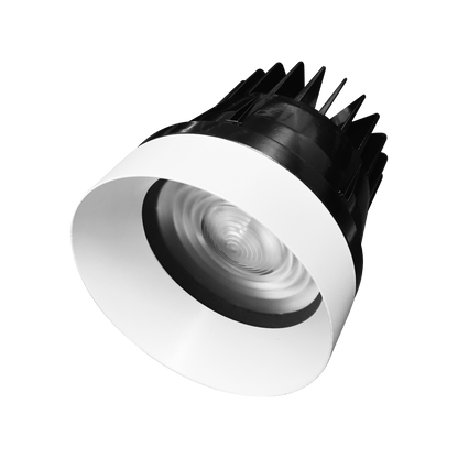 Luxrite LR25463 25W 4" Regressed Trimless Push N' Lock Zoomable Spotlight - CCT Selectable Dual Dimming/universal Voltage