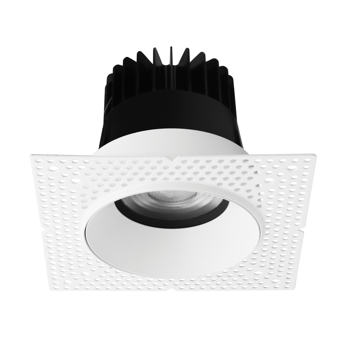 Luxrite LR25463 25W 4" Regressed Trimless Push N' Lock Zoomable Spotlight - CCT Selectable Dual Dimming/universal Voltage