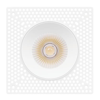 Luxrite LR25465 25W 4" Regressed Trimless Push N' Lock Spotlight - CCT Selectable Dual Dimming/universal Voltage 60º