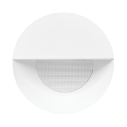Luxrite LR25468 4" Regressed Trimless Push N' Lock Spotlight Wall Washer Trim - White Finish